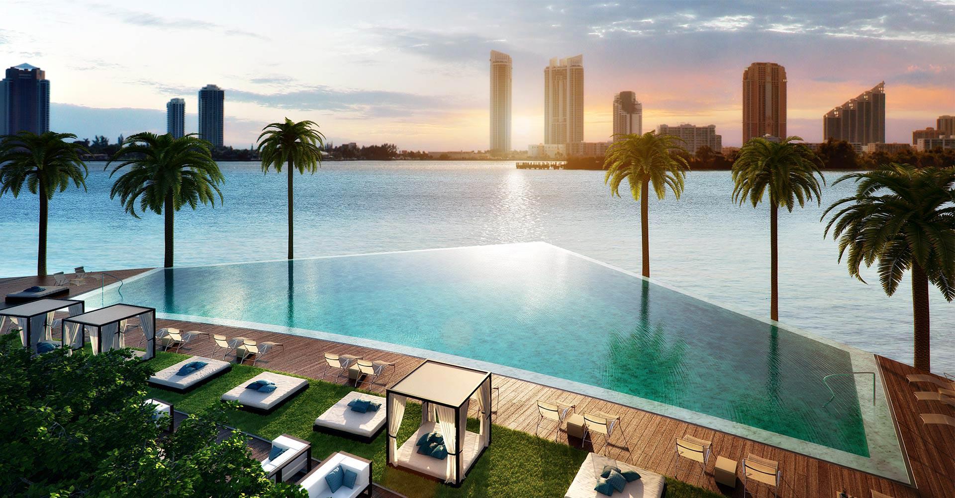 Oceanfront view of a home in Ft. Lauderdale